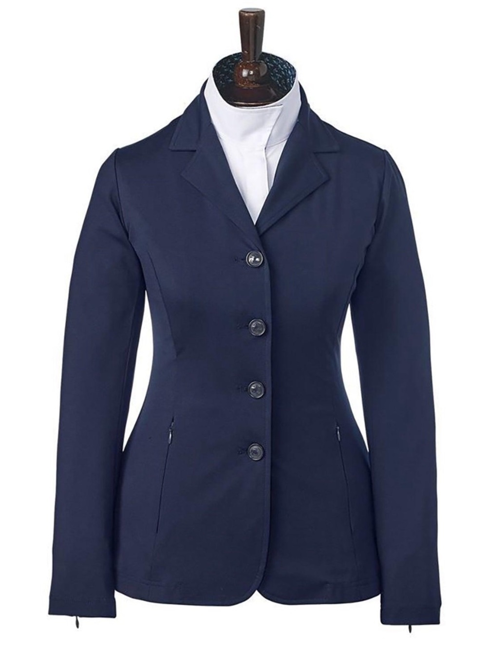 Grand Prix Equine Couture Black Show Coat Size 12R